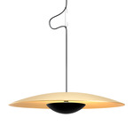 LED-Ginger Pendant - Matte Black / Brushed Brass / Brushed Brass Interior