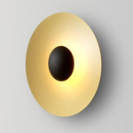 Ginger Wall / Ceiling Light - Matte Black / Brushed Brass / Brushed Brass Interior