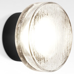 Roc Outdoor Wall Light - Black / Clear