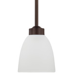 Jameson Pendant - Bronze / Soft White