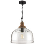 Julian Pendant - Grey Iron / Clear