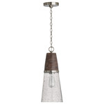 Connor Cone Pendant - Matte Nickel / Black Wash