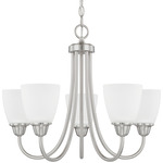 Trenton Chandelier - Brushed Nickel / Acid Washed