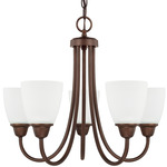 Trenton Chandelier - Bronze / Acid Washed