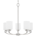 Dixon Chandelier - Brushed Nickel / Soft White