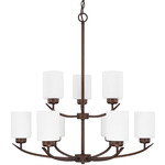 Dixon Chandelier - Bronze / Soft White