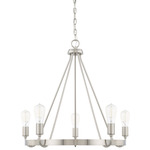 Tanner Chandelier - Brushed Nickel