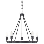 Tanner Chandelier - Matte Black