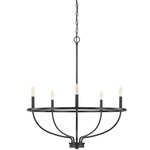 Greyson Bowl Chandelier - Matte Black