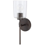 Greyson Wall Sconce - Bronze / Clear Seeded