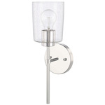 Greyson Wall Sconce - Chrome / Clear Seeded