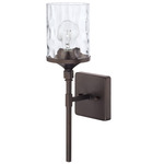 Colton Wall Sconce - Bronze / Clear Water