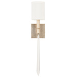 Gwyneth Wall Sconce - Winter Gold / White Fabric