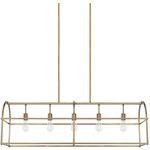 Mailbox Linear Pendant - Aged Brass