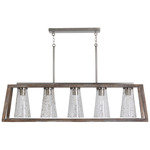 Connor Linear Pendant - Matte Nickel / Black Wash