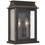 Bolton Outdoor Wall Sconce - Oiled Bronze / Antique Glass
