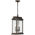 Bolton Outdoor Pendant - Oiled Bronze / Antique Glass