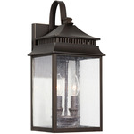 Sutter Creek Outdoor Wall Sconce - Oiled Bronze / Antique Water Glass