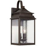 Sutter Creek Outdoor Wall Sconce - Oiled Bronze / Antique Water Glass