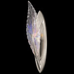 Plume Wall Sconce - Silver Leaf / Crystal Dichroic