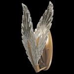 Plume Du0 Wall Sconce - Gold Leaf / Crystal Dichroic