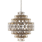 Clinton Chandelier - Floor Model - Antique Brass