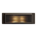 120V Louvered Brick Light - Bronze / Clear