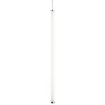 Caden Pendant - Satin Nickel / White Acrylic