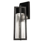 Cane Outdoor Wall Sconce - Black / Clear