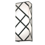 Haven Wall Sconce - Black / White Acrylic