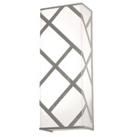 Haven Wall Sconce - Satin Nickel / White Acrylic