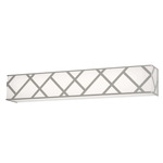 Haven Color-Select Bathroom Vanity Light - Satin Nickel / White Acrylic