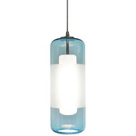 Hermosa Pendant - Satin Nickel / Aqua