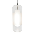 Hermosa Pendant - Satin Nickel / Clear