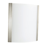 Ideal Wall Sconce - Satin Nickel / White