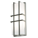 Lambert Color-Select Wall Sconce - Satin Nickel / White Acrylic