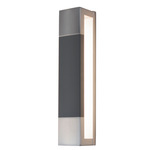 Post Wall Sconce - Dark Gray / White