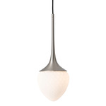 Louis Pendant - Satin Nickel / Opal Patterned