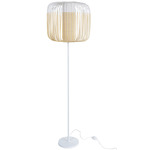 Bamboo Floor Lamp - White