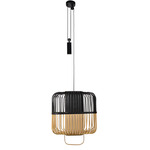 Bamboo Square Pendant - Black