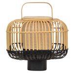 Bamboo Square Table Lamp - Black