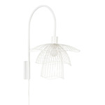 Papillon Wall Sconce - White / White