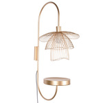 Papillon Shelf Wall Sconce - Champagne / Champagne