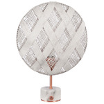 Chanpen Diamond Table Lamp - Copper / White