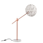 Chanpen Diamond Desk Lamp - Copper / White