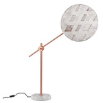 Chanpen Diamond Desk Lamp - Copper / White