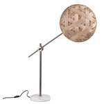 Chanpen Hexagon Desk Lamp - Gun Metal / Natural
