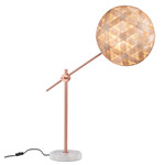 Chanpen Hexagon Desk Lamp - Copper / Natural