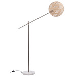 Chanpen Diamond Floor Lamp - Gun Metal / Natural