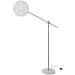 Chanpen Hexagon Floor Lamp - Gun Metal / White